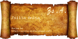 Zsilla Anita névjegykártya